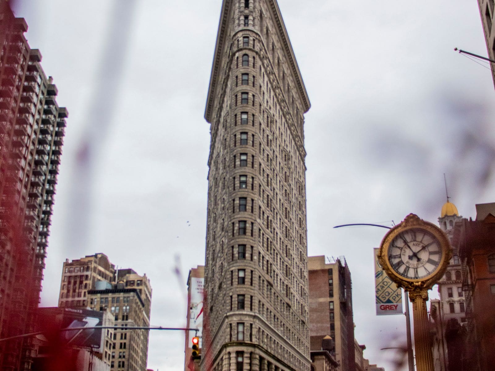 The Flatiron Building from the street